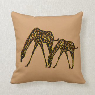 The Golden Giraffe Cushion