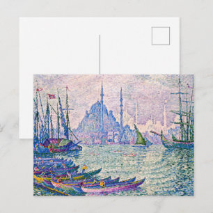 The Golden Horn, Minarets   Paul Signac   Postcard