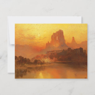 The Golden Hour, Moran, 1875 Postcard