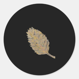 The golden Leaf Stickers - In black 