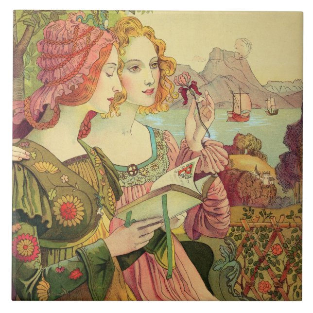 The Golden Legend, 1897, from 'L'Estampe Moderne', Ceramic Tile (Front)