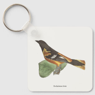 The Golden or Baltimore Oriole (Icterus galbula) Key Ring