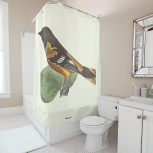 The Golden or Baltimore Oriole (Icterus galbula) Shower Curtain
