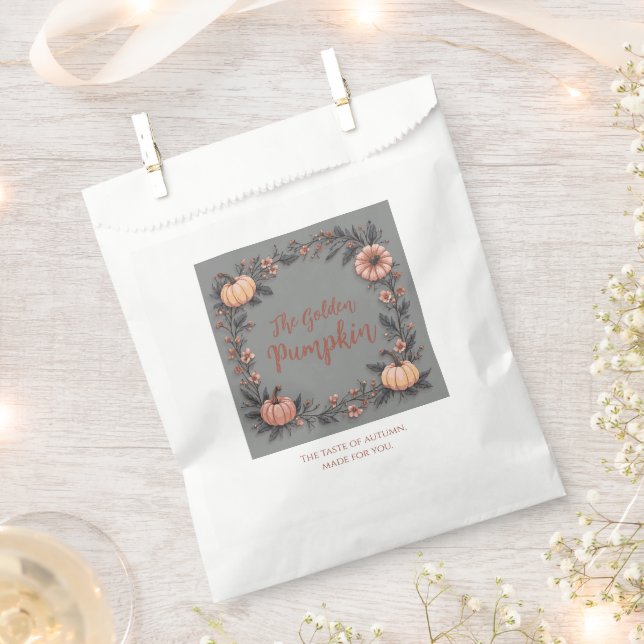 The Golden Pumpkin Favour Bag (Clipped)