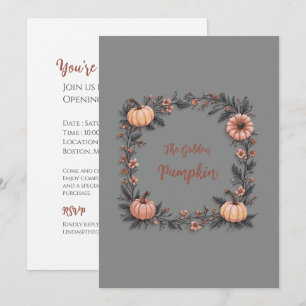 The Golden Pumpkin Invitation