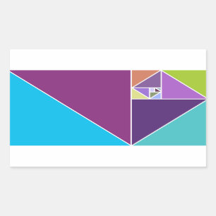The Golden Ratio Rectangular Sticker