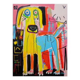 The Golden Retriever Dog Graffiti 01 - Leonardo Ab Poster