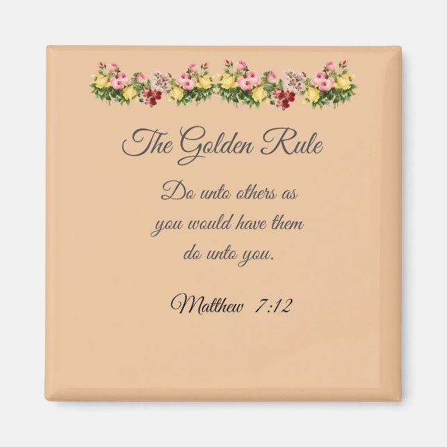 The Golden Rule Magnet (Front)