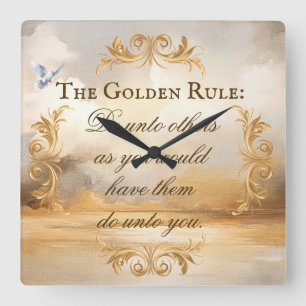 The Golden Rule Wall Clock