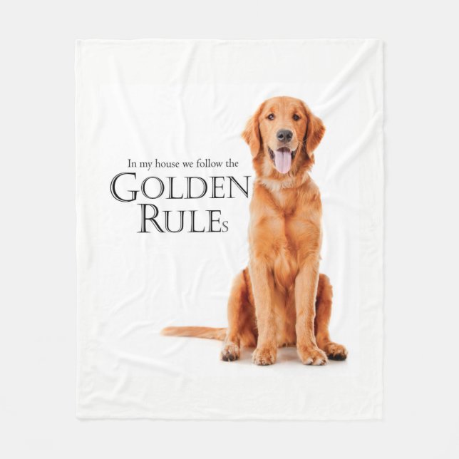 The Golden Rules Fleece Blanket (Front)