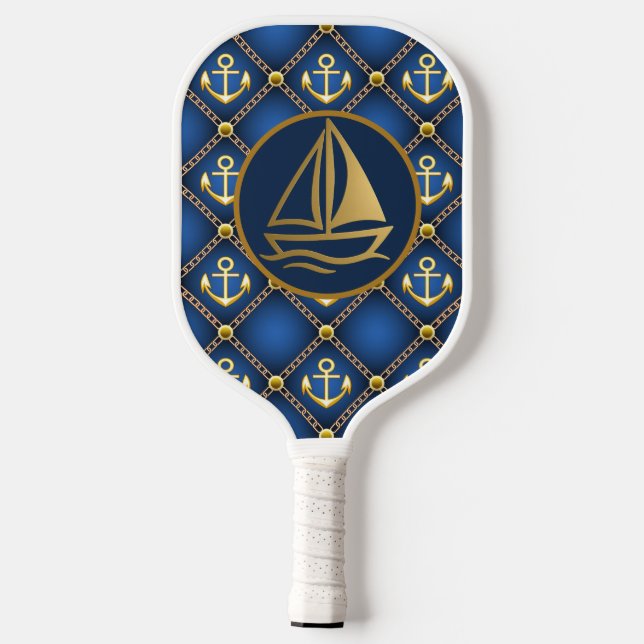 The Golden Sailor  Pickleball Paddle (Back)