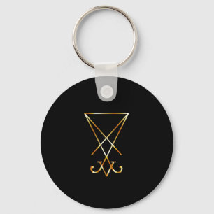 The golden sigil of Lucifer Key Ring