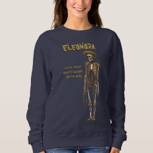 The Golden Skeleton Gothic Halloween  Sweatshirt