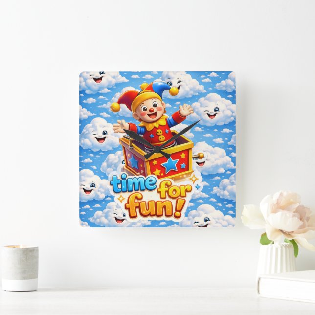 The golden toy box nursery wall clock (Home)