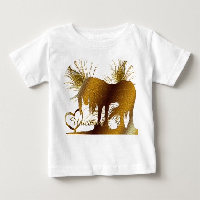 The Golden Unicorn Baby T-Shirt (Front)