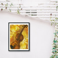 The Golden Violin Artistic AI Rendering