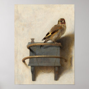 The Goldfinch, 1654 by Carel Fabritius Poster