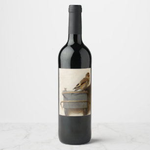 The Goldfinch, 1654 by Carel Fabritius Wine Label