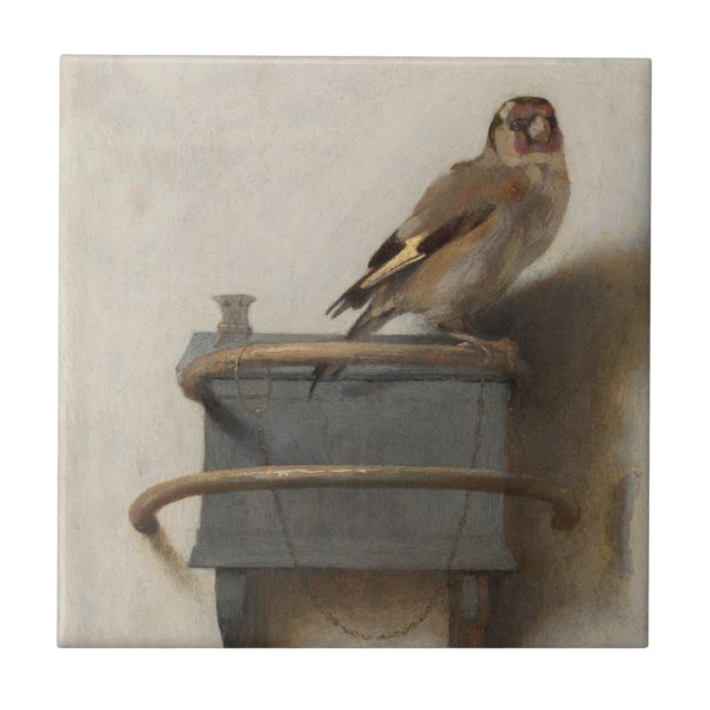 The Goldfinch Ceramic Tile (Front)