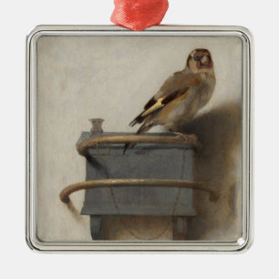 The Goldfinch Metal Ornament