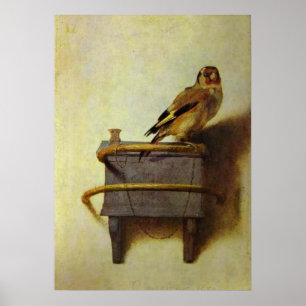 "The Goldfinch" painting reproduction Poster