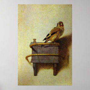 "The Goldfinch" painting reproduction Poster