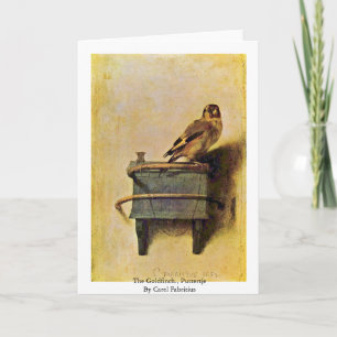 The Goldfinch, Puttertje By Carel Fabritius Card