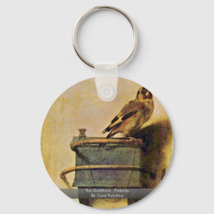 The Goldfinch., Puttertje  By Carel Fabritius Key Ring
