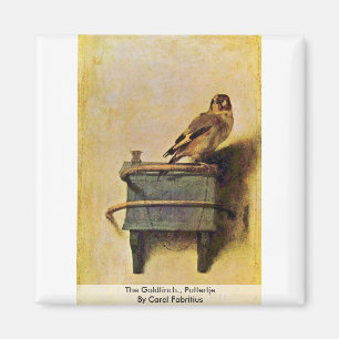 The Goldfinch., Puttertje By Carel Fabritius Magnet