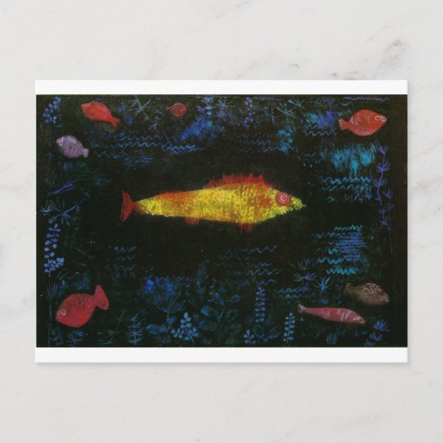 The Goldfish by Paul Klee Postcard (Front)
