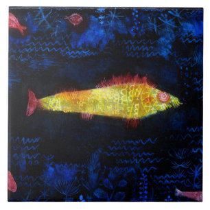 The Goldfish, Paul Klee Ceramic Tile