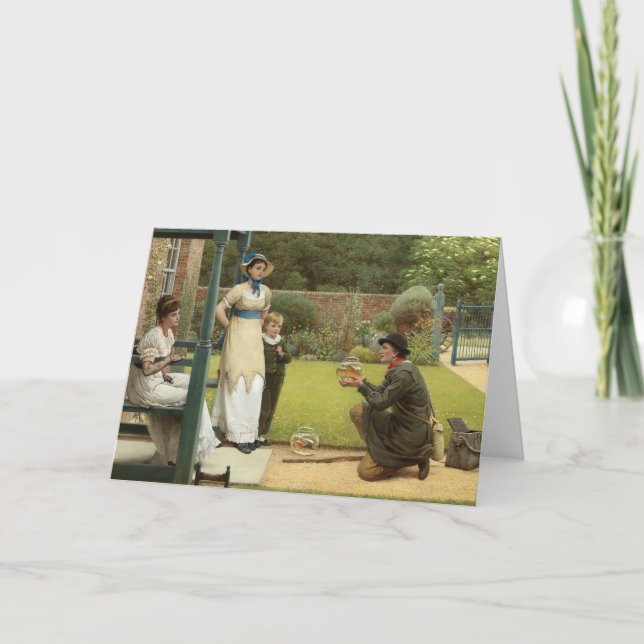 The Goldfish Seller | George Dunlop Leslie Card (Front)