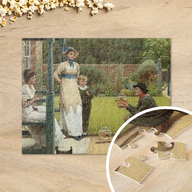The Goldfish Seller | George Dunlop Leslie Jigsaw Puzzle (Creator Uploaded)