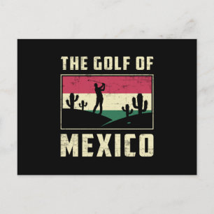The Golf Of Mexcico Golf Golfer Golfing Funny Postcard