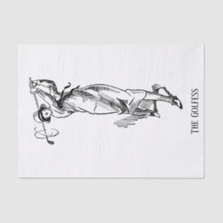'The Golfess' Vintage Lady Golfer Tissue Paper