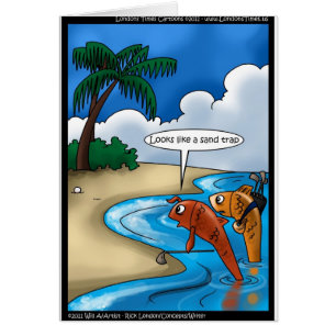 The Golfing Fish Funny Tees Cards & Other Gifts