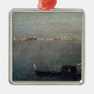 The Gondola on the Lagoon Metal Ornament