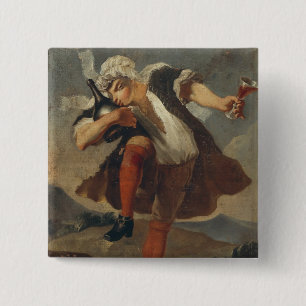 The Good Bottle, wine merchant's sign 15 Cm Square Badge