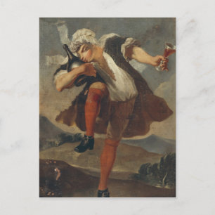 The Good Bottle, wine merchant's sign Postcard