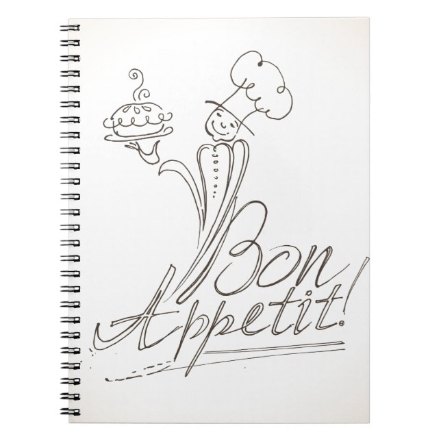 The Good Chef says Bon Appetit! Notebook (Front)