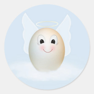 The Good Egg Angel Classic Round Sticker