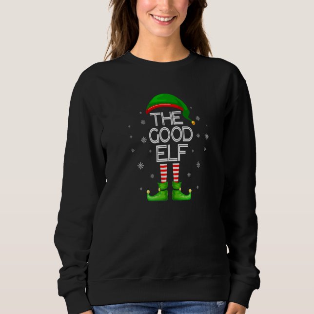 The Good Elf  Group Matching Christmas Pajamas Sweatshirt (Front)