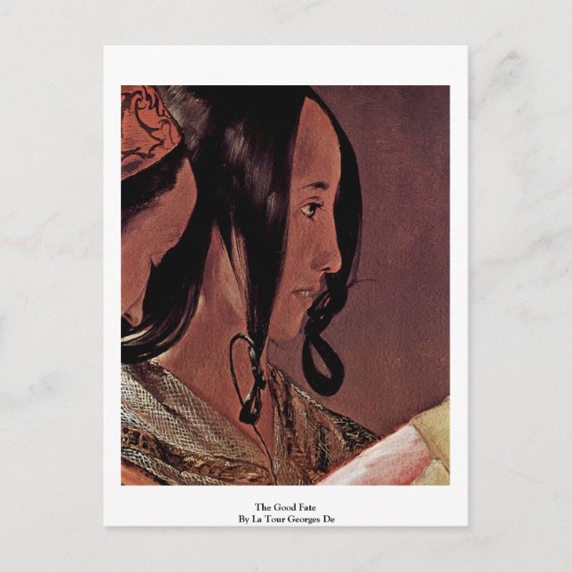 The Good Fate  By La Tour Georges De Postcard (Front)