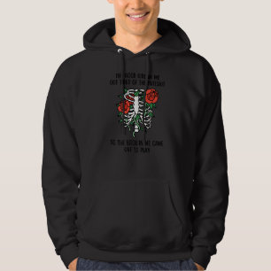 The Good Girl In Me Got Tired Skull Gothic Grim Re Hoodie