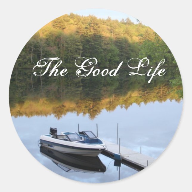 The Good Life Classic Round Sticker (Front)