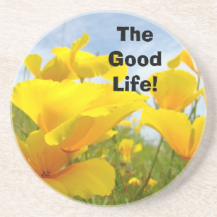 The Good Life! coasters Orange Poppy Flowers