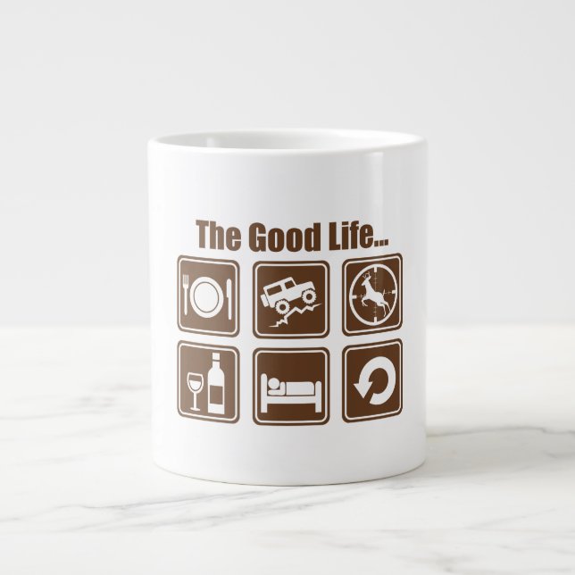The good life large coffee mug (Front)