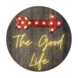 The Good Life Neon Arrow Cutting Board