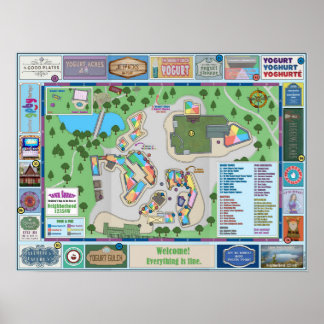 The Good Place Town Square Map Poster