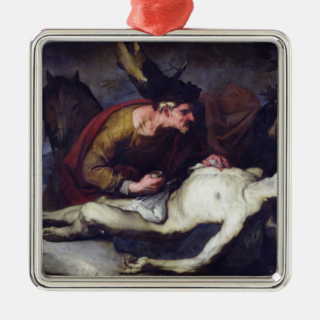 The Good Samaritan Metal Tree Decoration (Front)